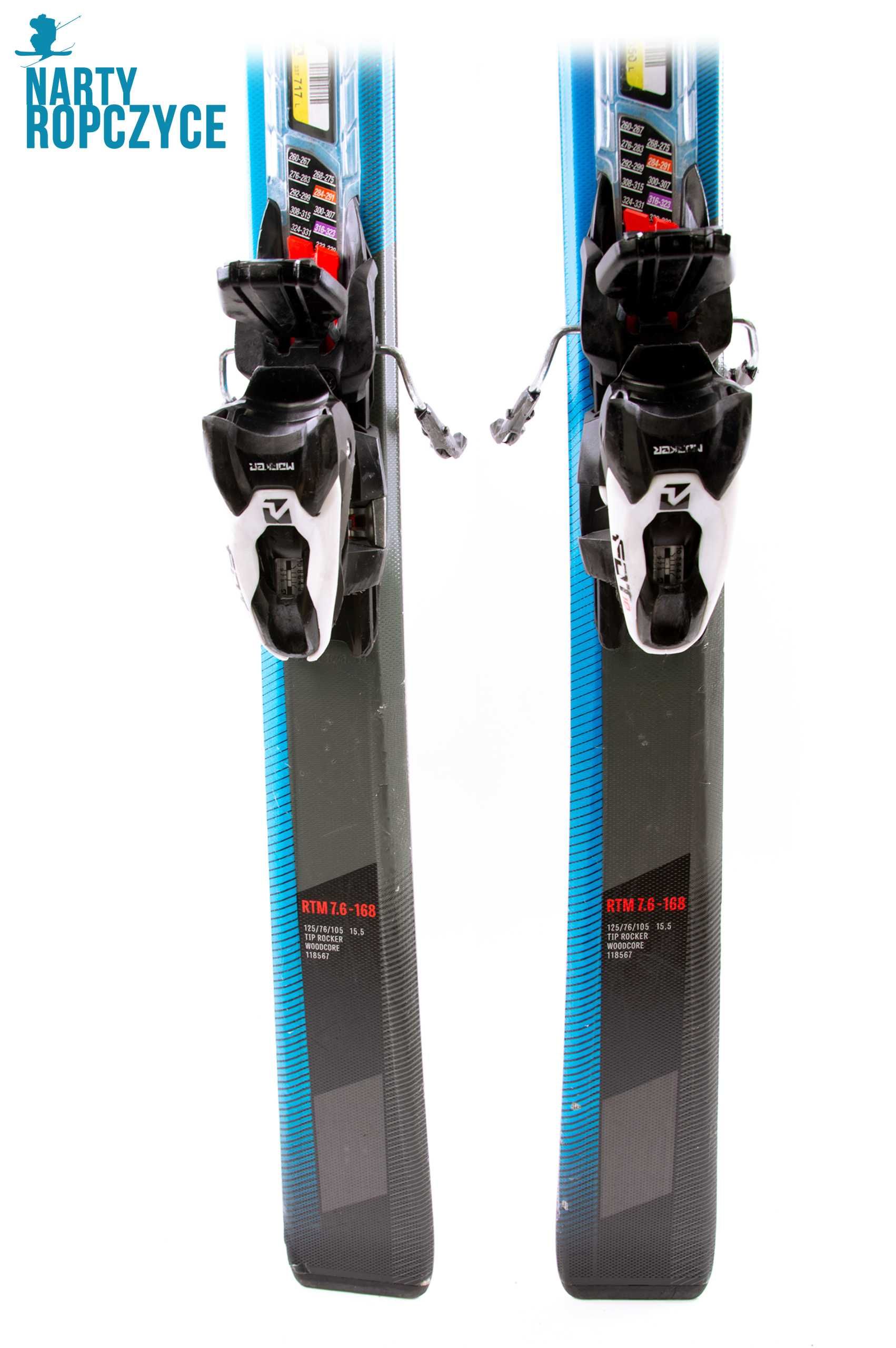 NartyRopczyce NR244 Narty 168 VOLKL RTM 7.6 A35 Stan DB Serwis