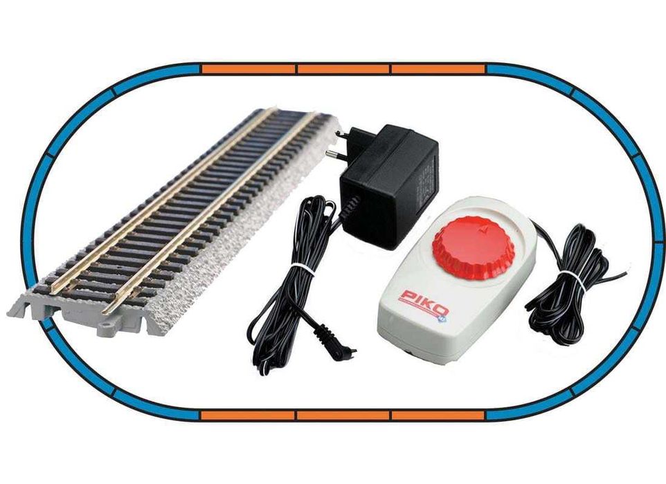 Рельсы на призме набор А. PIKO A-Gleis. Железная дорога НО.