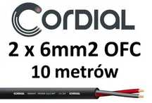 NOWY kabel głośnikowy miedź OFC 2x6mm2 CORDIAL CLS 260 10m 10 metrów