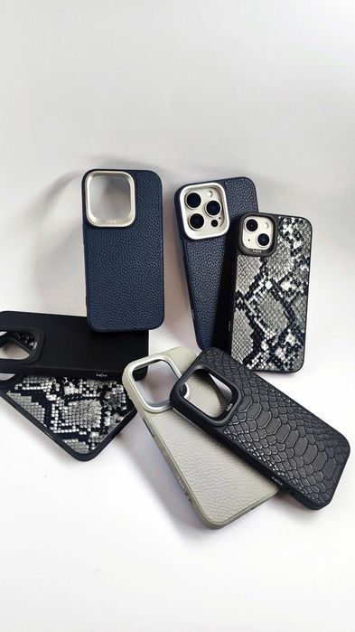Шкіряний чохол Kajsa Snake Apple iPhone Magsafe / чехол айфон кожаный