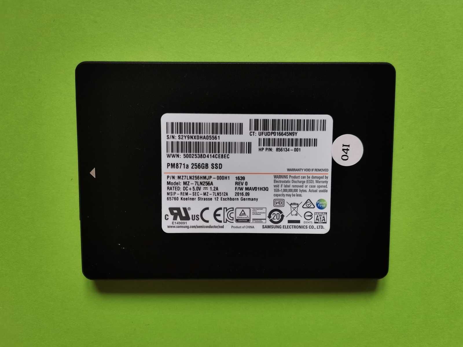SSD 256GB Samsung Pm871A