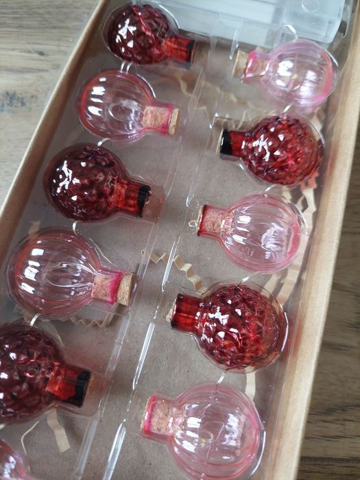 Różowo czerwona girlanda led światełka