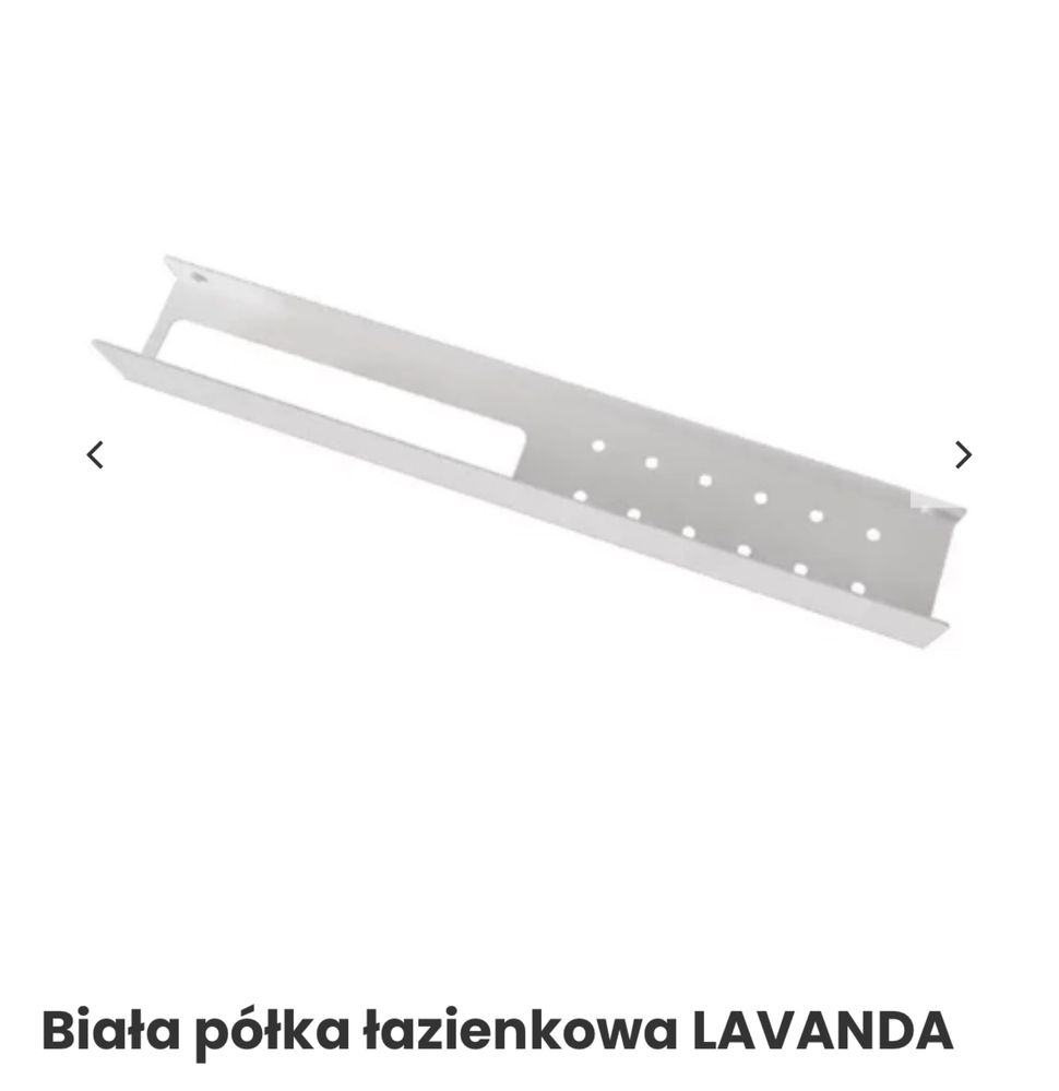 Półka łazienkowa stal nierdzewna