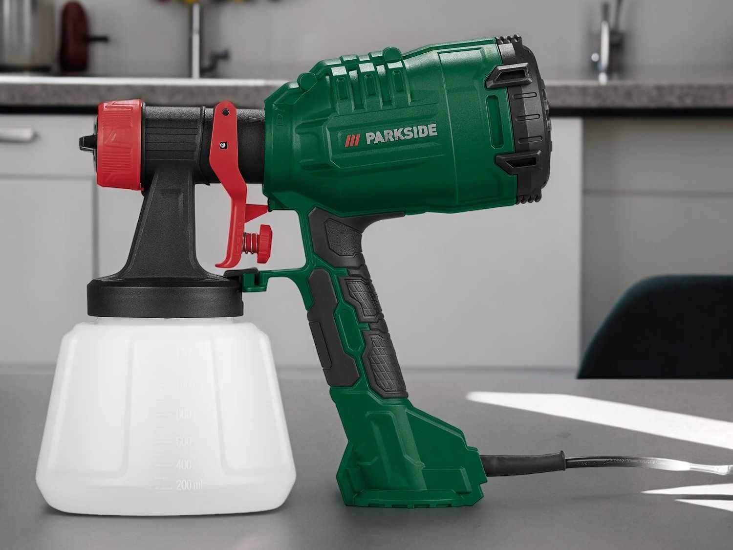 PARKSIDE HVLP PFS 450 Pistolet natryskowy agregat malarski 450W 1200ml
