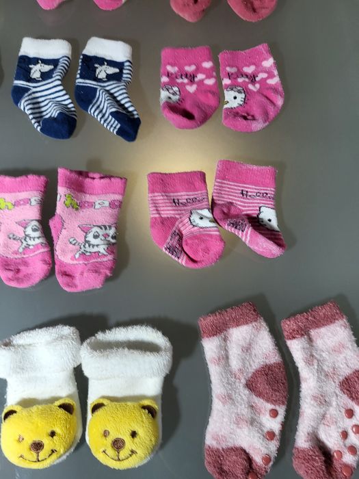 Skarpetki Niemowlęce 13 Par Antypoślizgowe 0-9 mc