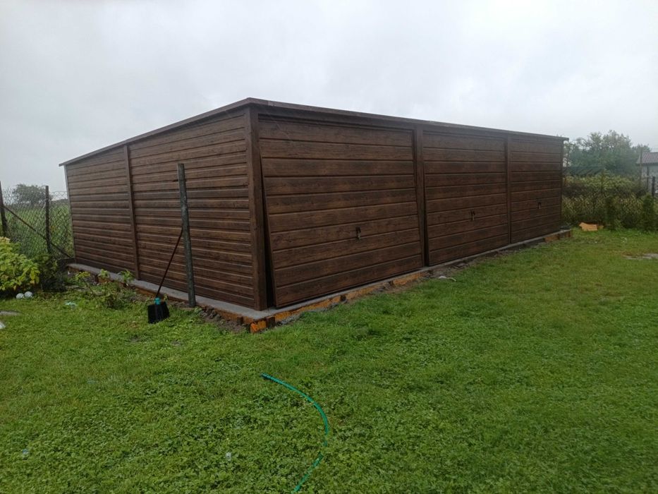 Garaż blaszany garaże blaszane 9x6 profil Rus-Stal kolor 7x5 6x6 5x7