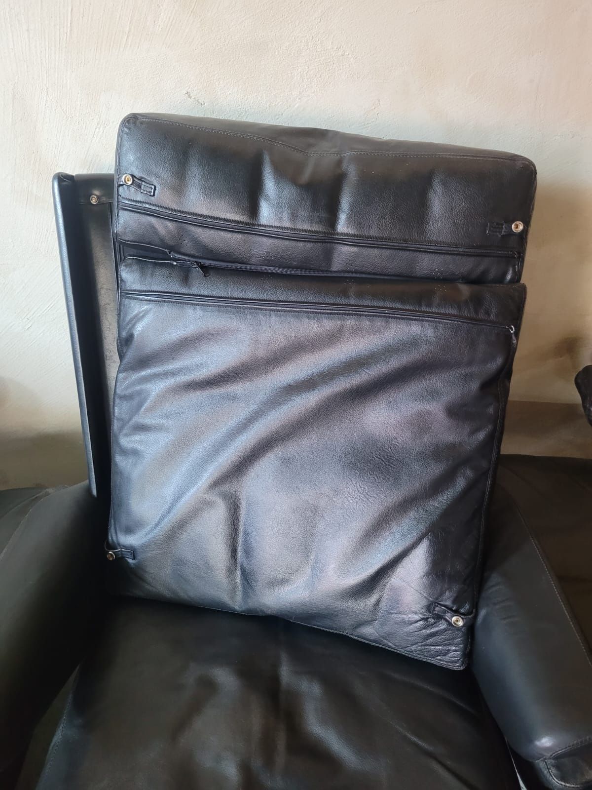 Skórzana Sofa Fotel, COR, Reinhold Adolf, Schräpfer, design, lata 70