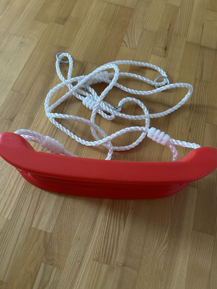 Huśtawka plastikowa deska czerwona