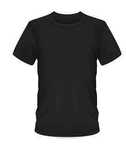 T-shirt męski okrągły dekolt ZENGVEE rozmiar L CZARNA