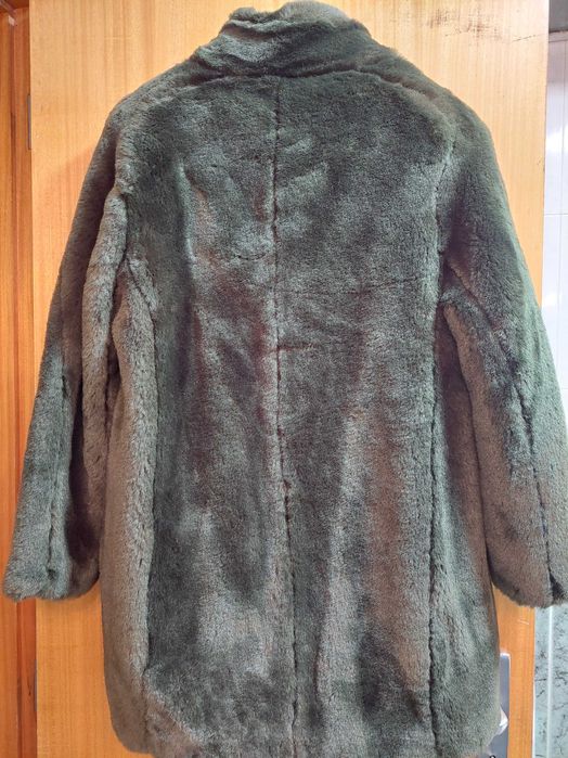 Casaco de Pele Verde