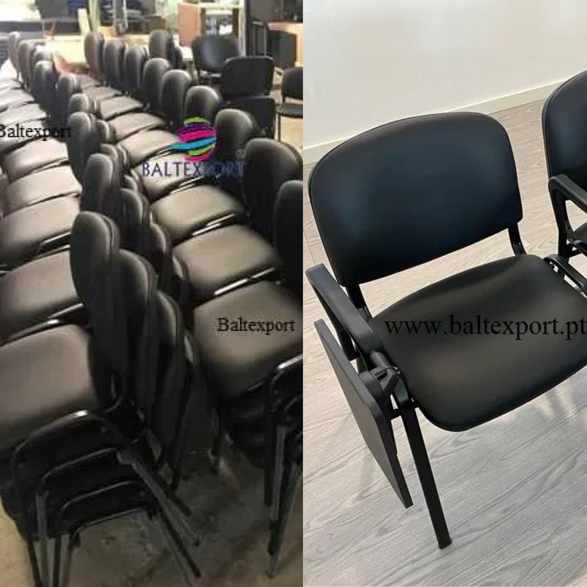 Cadeira Visitante Multiusos Escolar Igreja Formacao Revest/Tecido/Pele