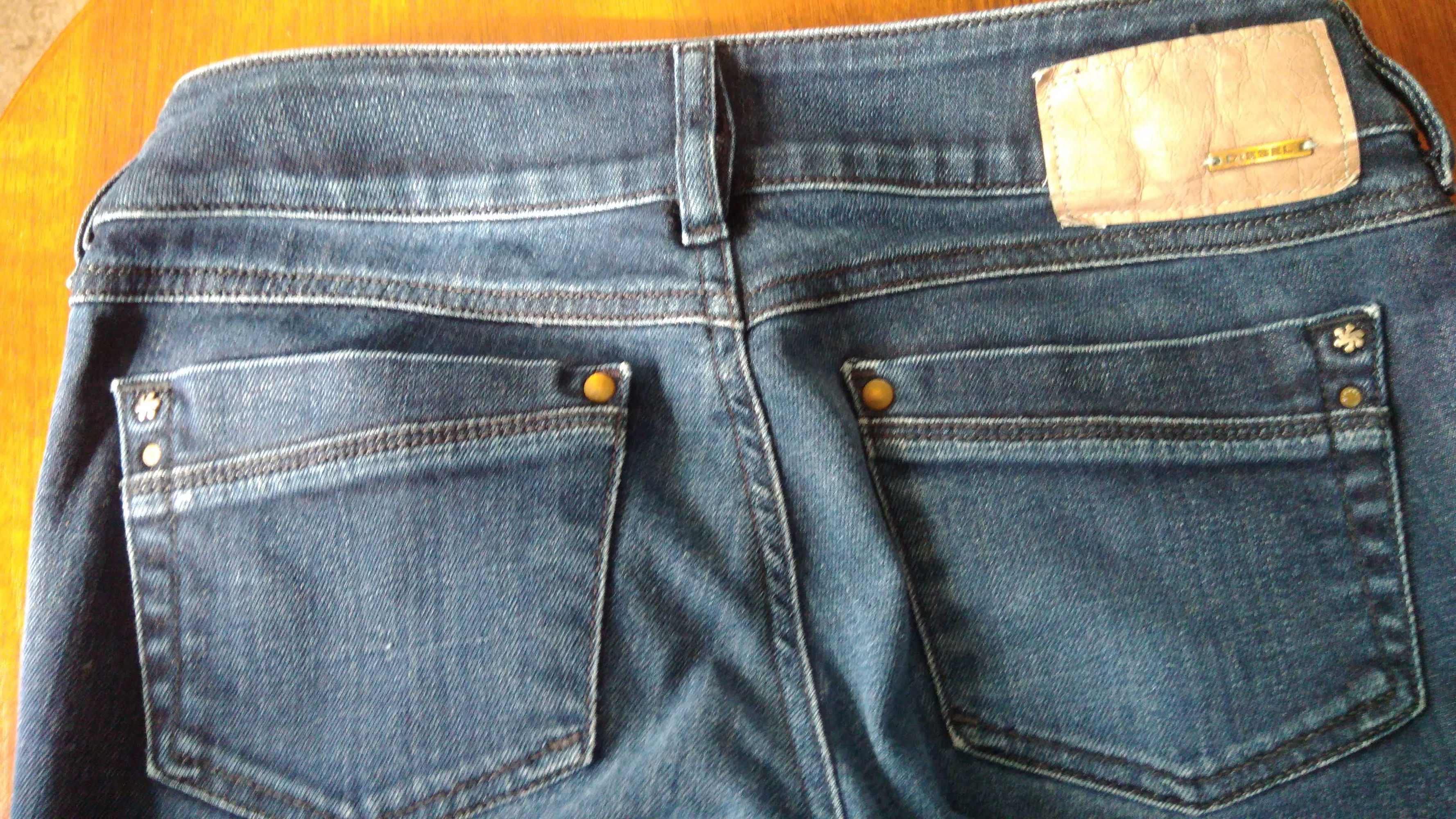 spodnie damskie jeansy Diesel 27/ 30 granatowe bootcut roz S