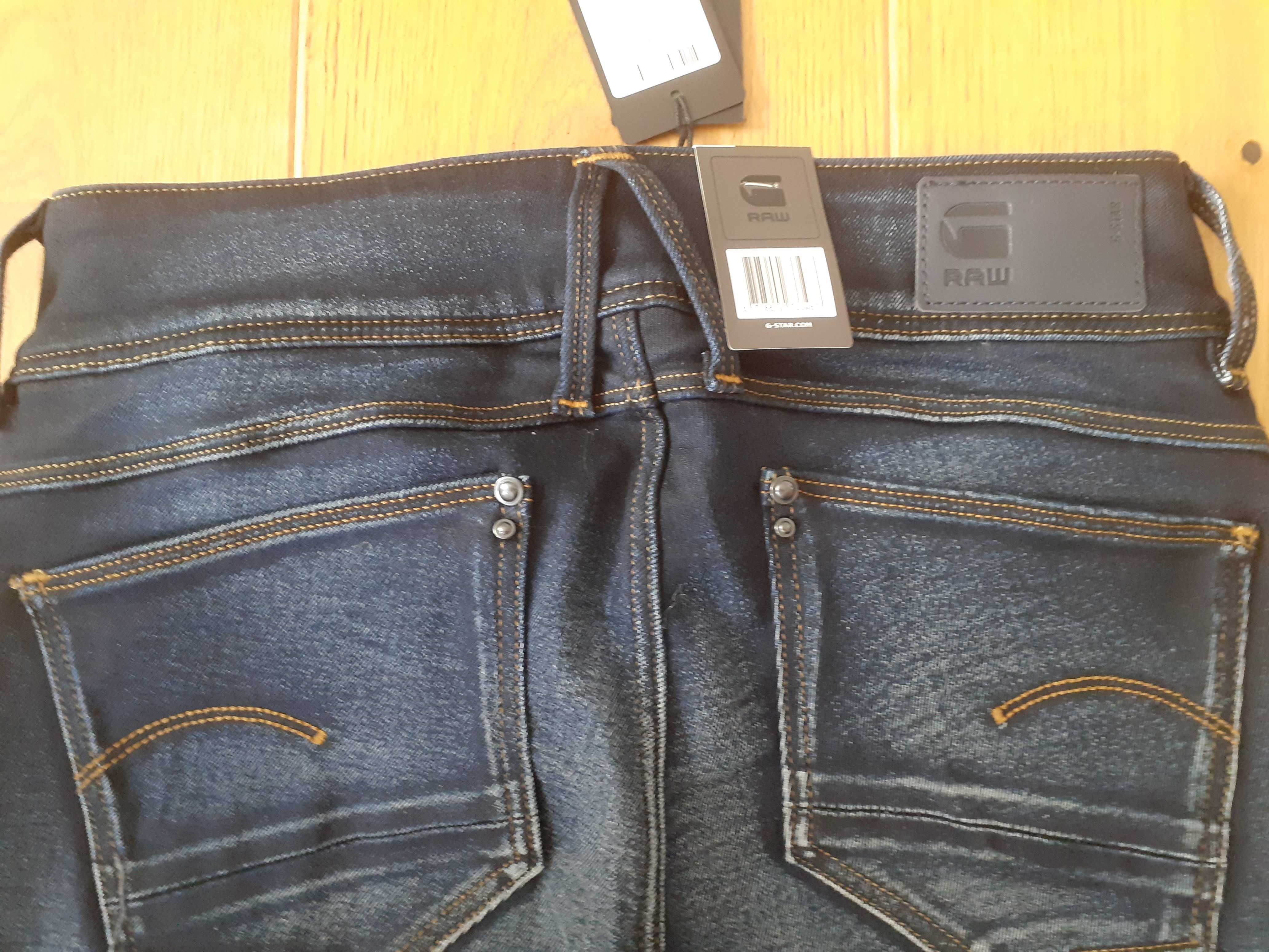 Oryginalne G-Star Raw Damskie Jeansy Model Lynn Skinny W27 L32 NOWE