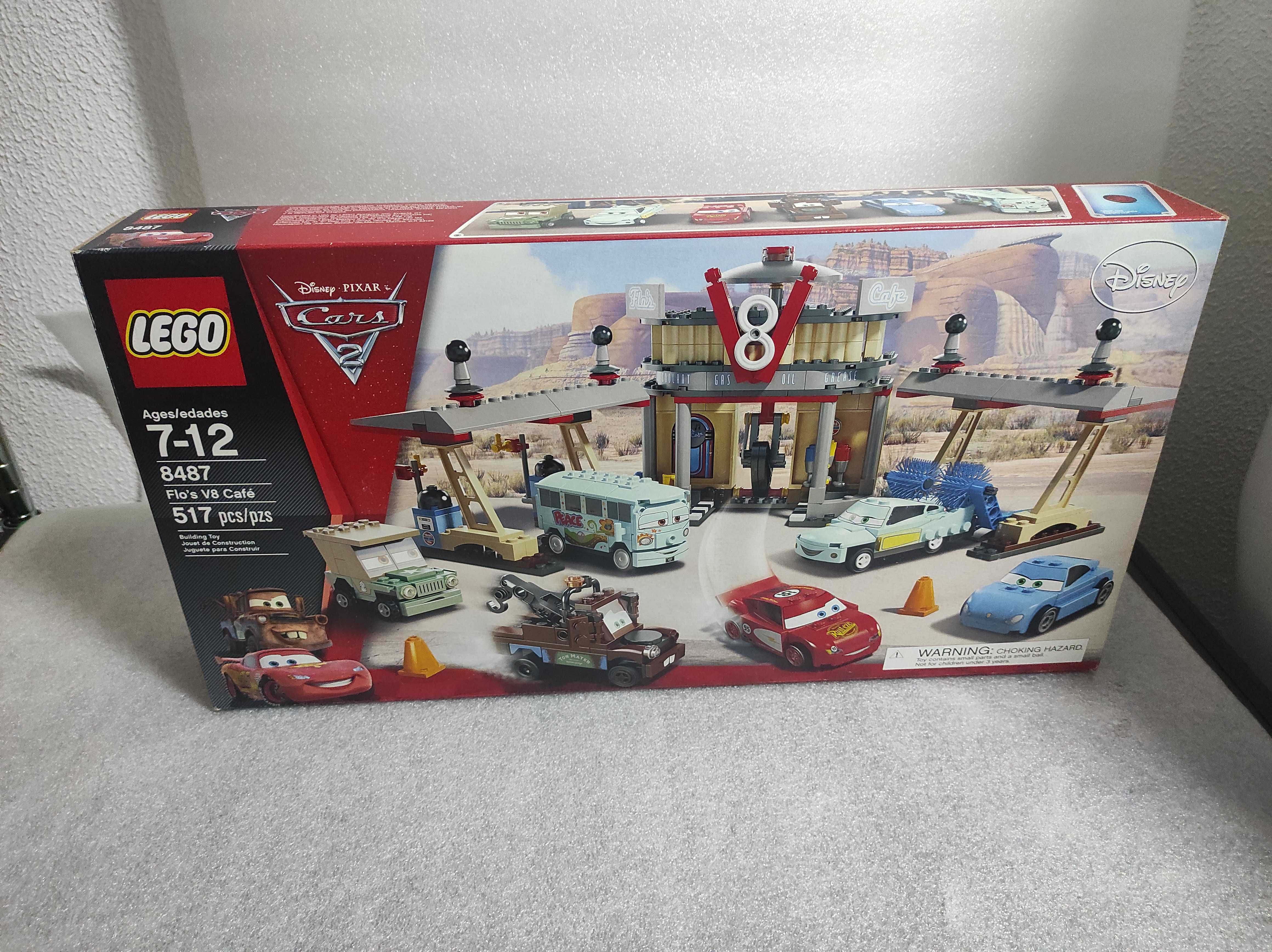 LEGO 8487 Flo's Cafe Faisca Mcqueen Disney Cars Carros Novo Selado