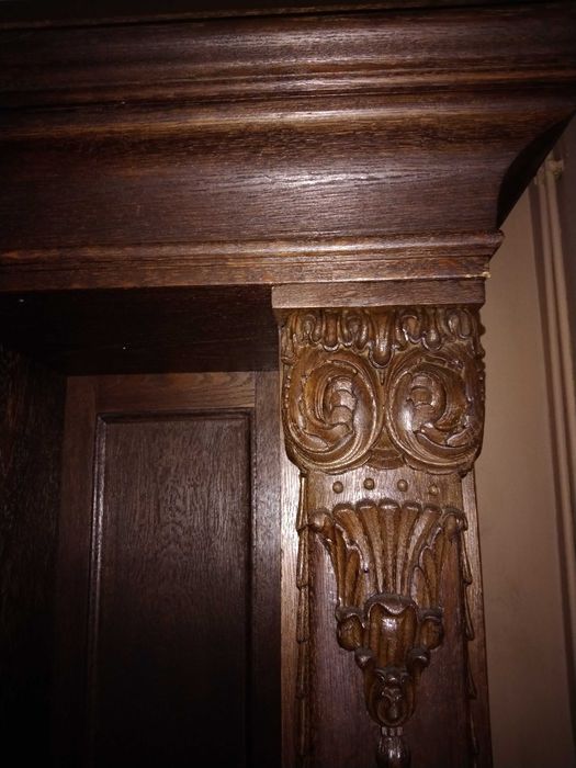 antyk stary dębowy kredens