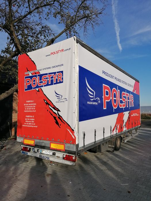Plandeka na gondole plandeka nawywrotkę, KNAPEN, KEMPF podłoga ruchoma