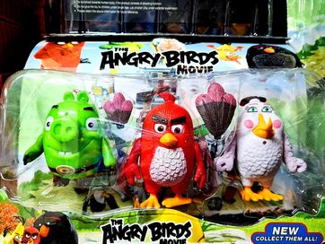 Zestaw 3 Figurek Angry Birds Ptaki Figurki nowa zabawka