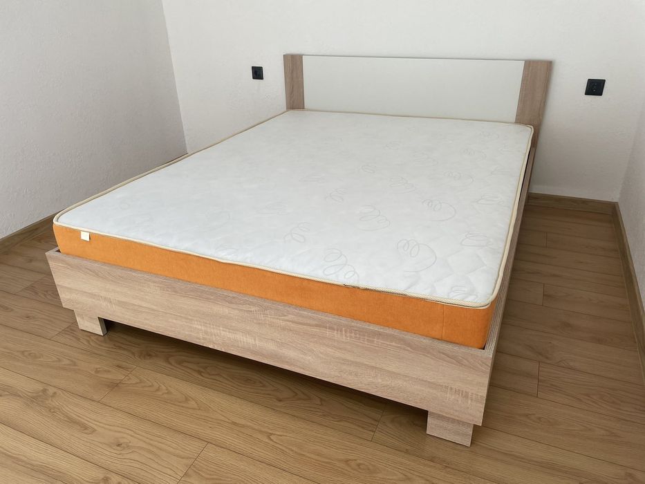 Ліжко Світле МАРКОС + матрац НЕДОРОГО