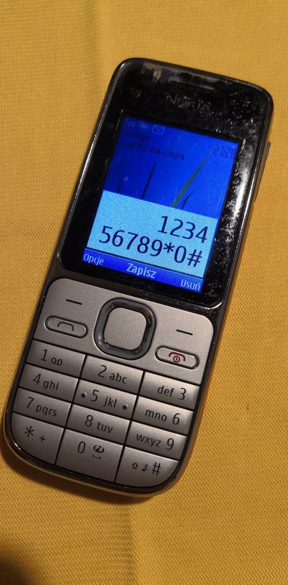 Nokia C2-01 prosty telefon na klawisze guziki Orange