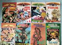 Lote vintage de revistas BD (Mundo Aventuras, Tintin, Zagor, etc)