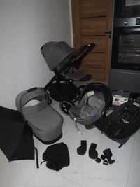 Cybex Balios s Lux Grey+Baza Maxi cosi Family Fix Tapicerki Idealne