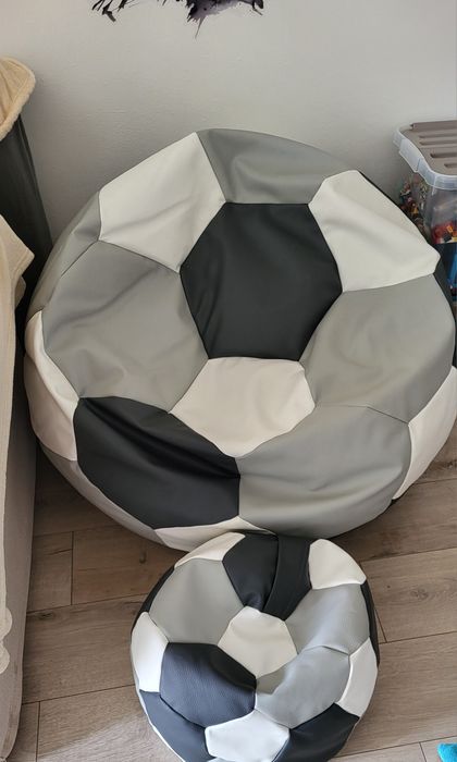 Pufa piłka 100*100XXXXL plus mała pufa