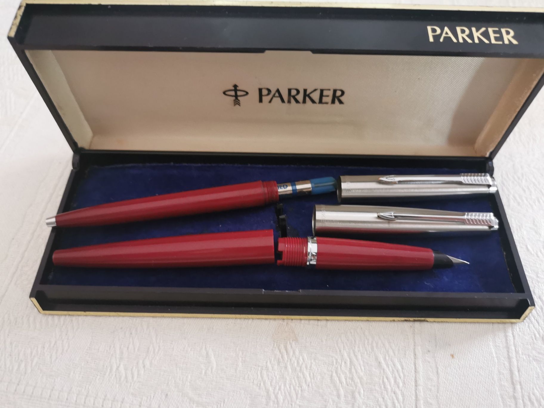 Caneta Tinteiro Parker 45 classic + Esferográfica