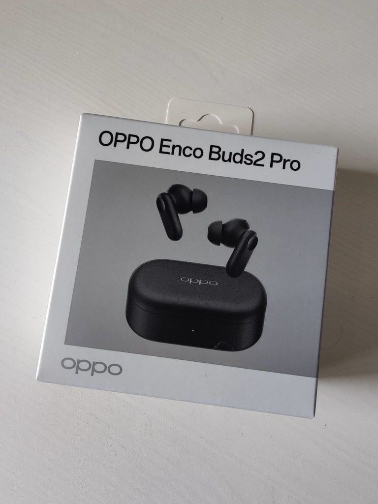 OPPO Enco Buds2 Pro słuchawki, zestaw słuchawkowy czarny NOWY