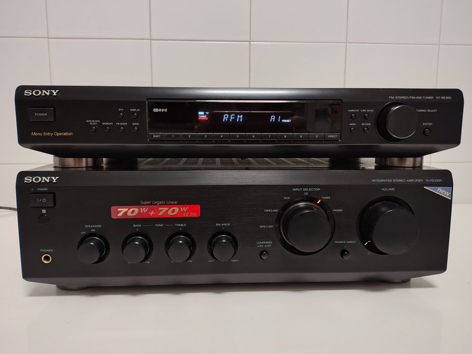 Amplificador e Tuner Sony