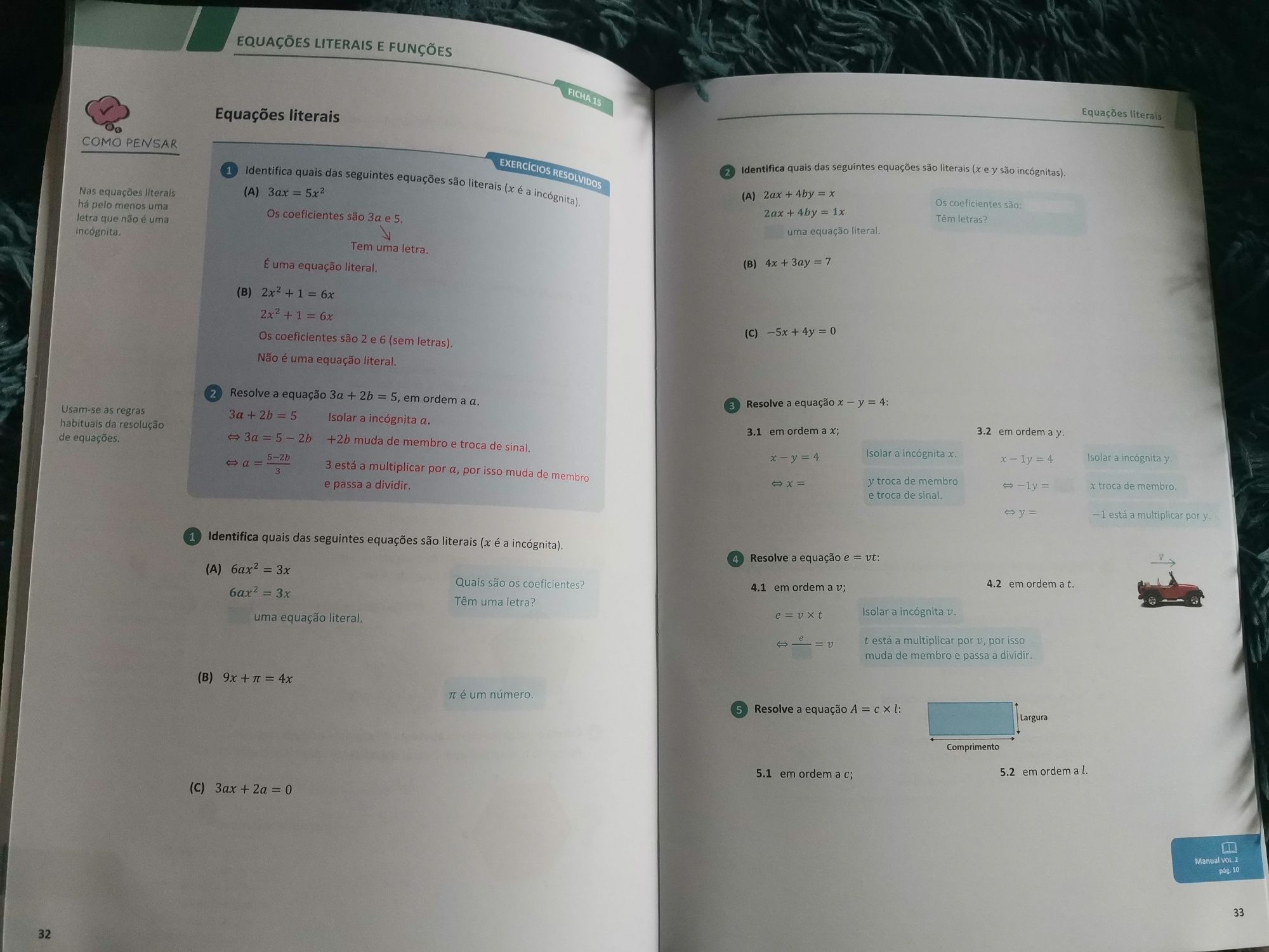 Caderno novo de apoio a inclusão - Matemática 8° ano