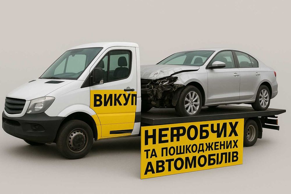Терміновий викуп не робочих та пошкоджених автомобілів