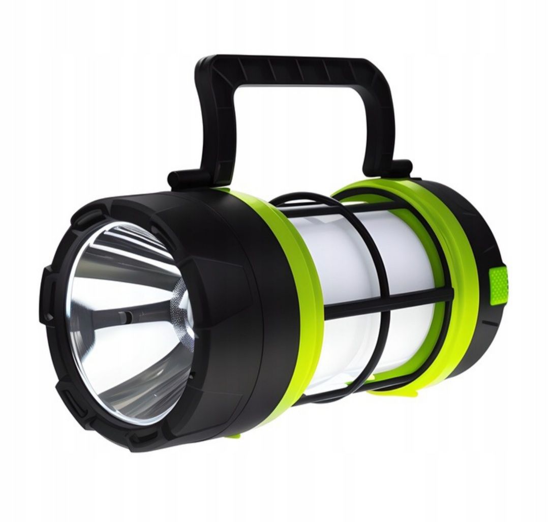 Latarka akumulatorowa solarna turystyczna 20W LED USB szperacz halogen