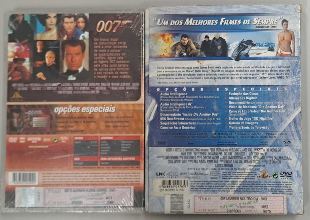6 Filmes do 007 (SkyFall, Casino Royale, Quantum Of Solace)