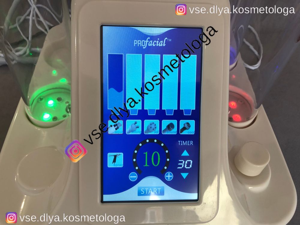 АКЦИЯ! НОВЫЙ Косметологический комбайн 6 в 1 аппара РФ Гидропилинг