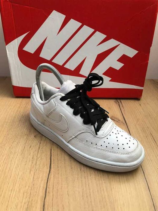 Białe Nike Sportswear Court Vision Low Unisex Rozmiar 36.5