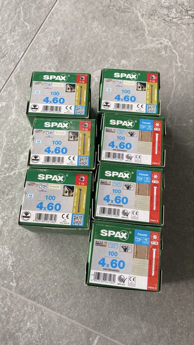 Wkręty do drewna Spax 4x60 T15 łeb stożkowy 100 sztuk