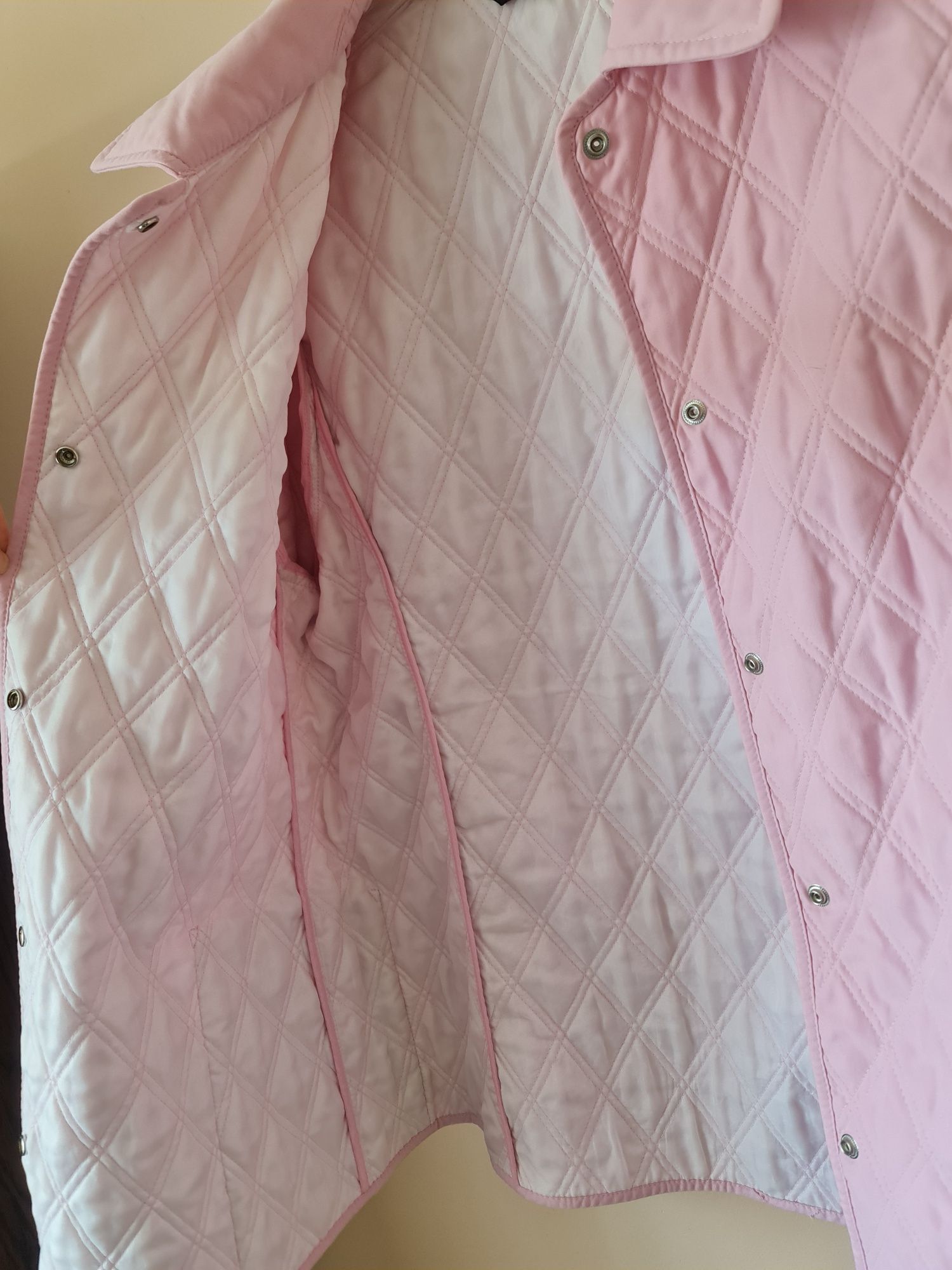 Kurtka damska XL 42 concept uk cienka różowa pikowana wiosna