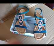 Sandalias rasas de mulher