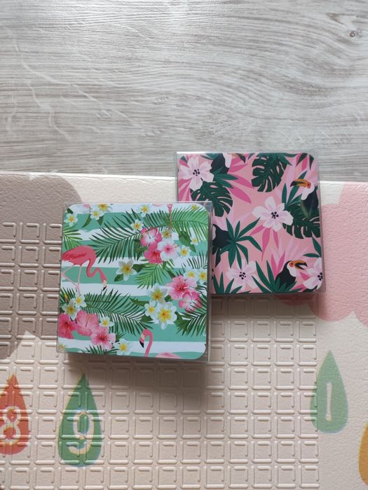 Podkładki pod kubki 8szt Smukee flaming monstera tukan różowe zielone