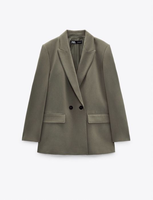 Блейзер піджак Zara, колір хакі