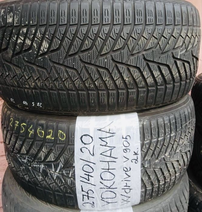 275 40 20 yokohama wdrive v905  зима 2 штуки протектор 90%