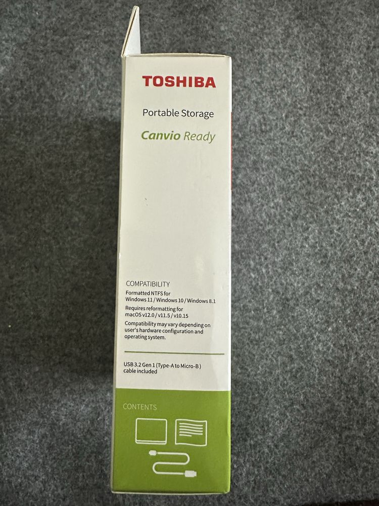 Внешний Жесткий Диск HDD Toshiba Canvio Ready 1TB USB 3.2