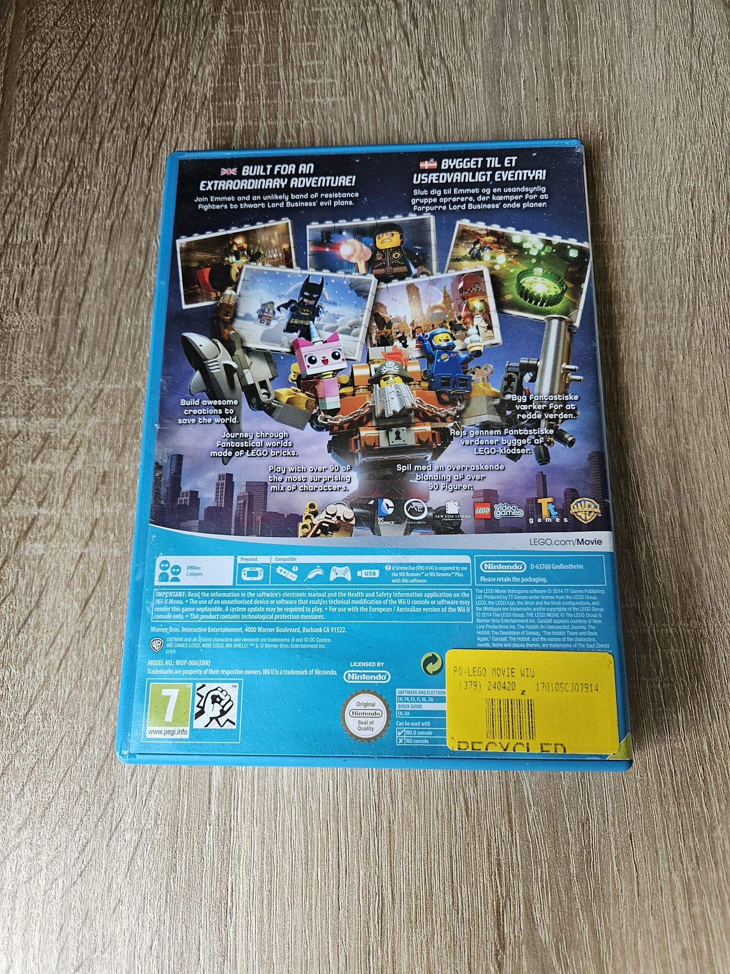 Gra Lego The Movie VideoGame Nintendo Wii U