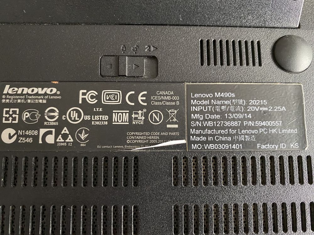 laptop Lenovo M490s