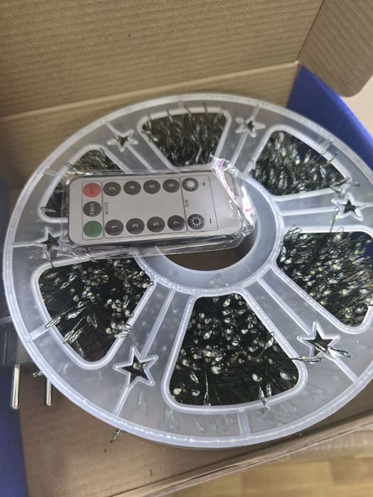 Гирлянда мішура роса зелений провід вогники герлянда . 30м - 900 ламп