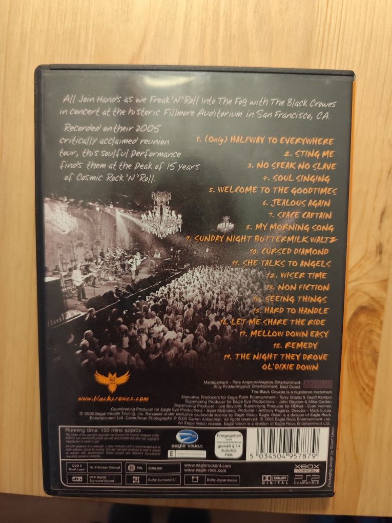 DVD Black Crowes Freak N Roll