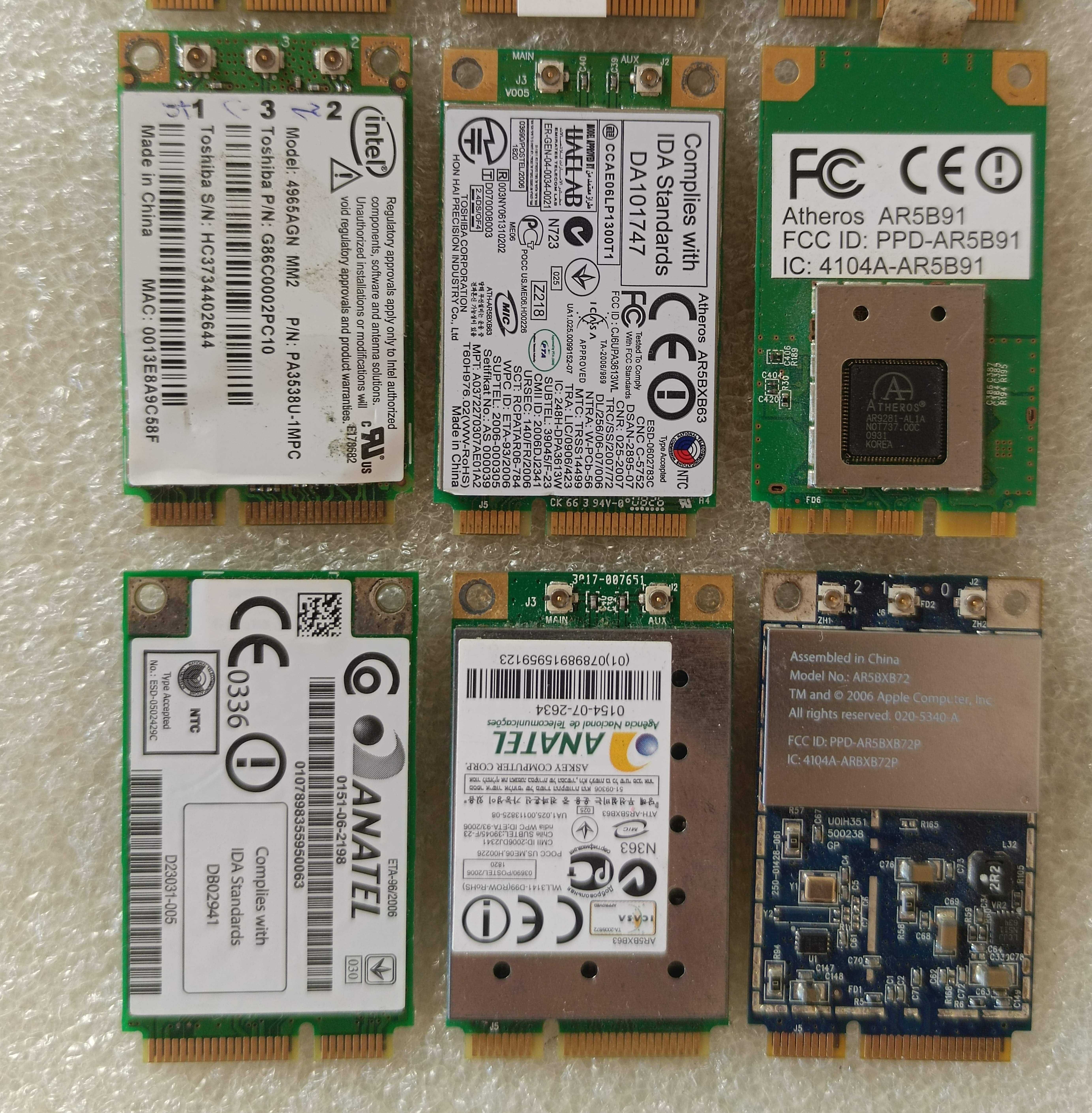 Wi-Fi модуль miniPCI-E, PCI-E