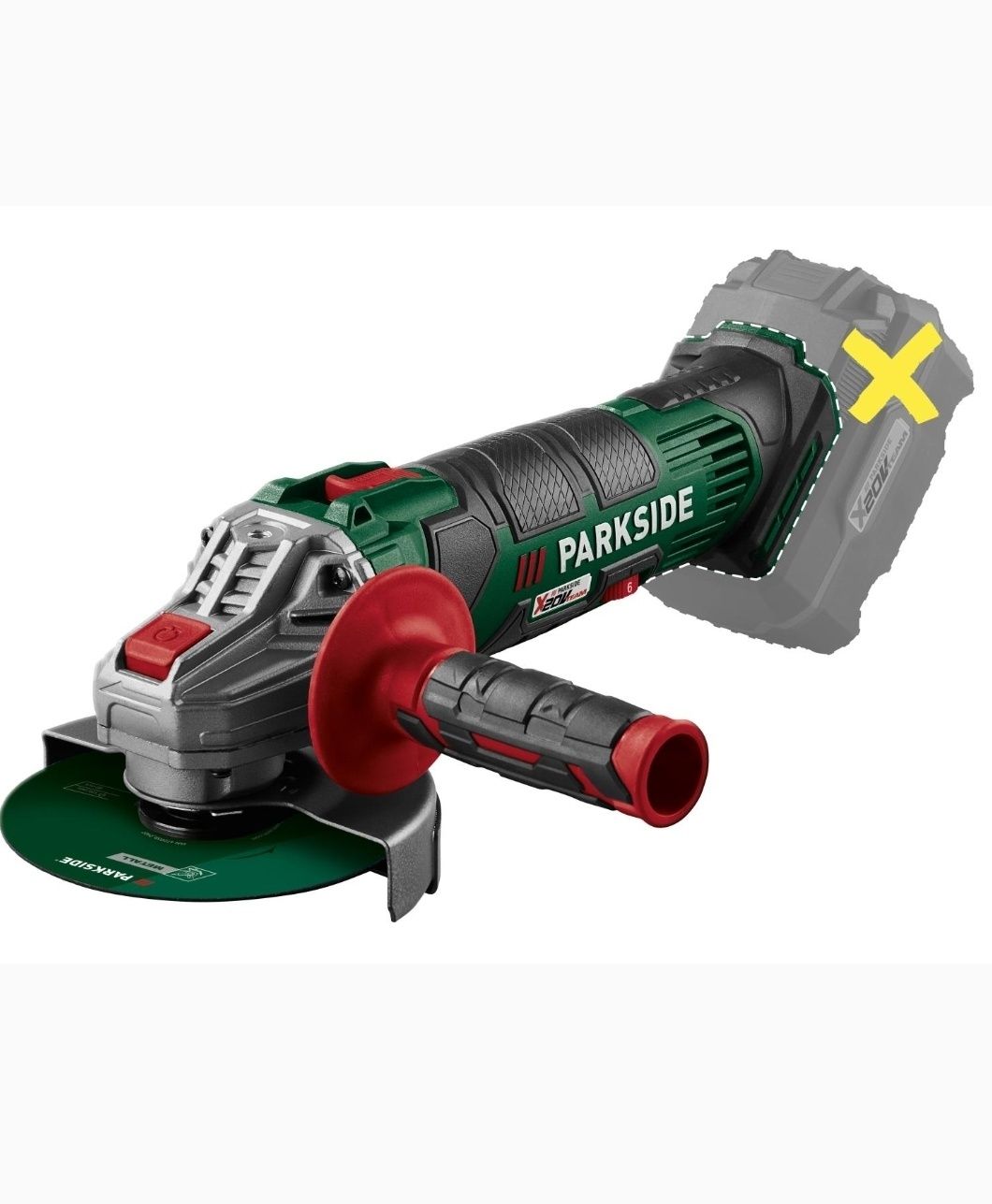 Akumulatorowa szlifierka kątowa PARKSIDE® 20 V PWSA 20-Li G4, (bez aku