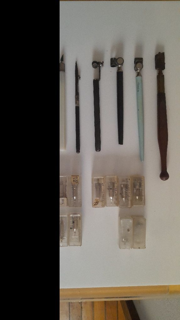 vintage standardgraph technical drawing ink pens and nibs