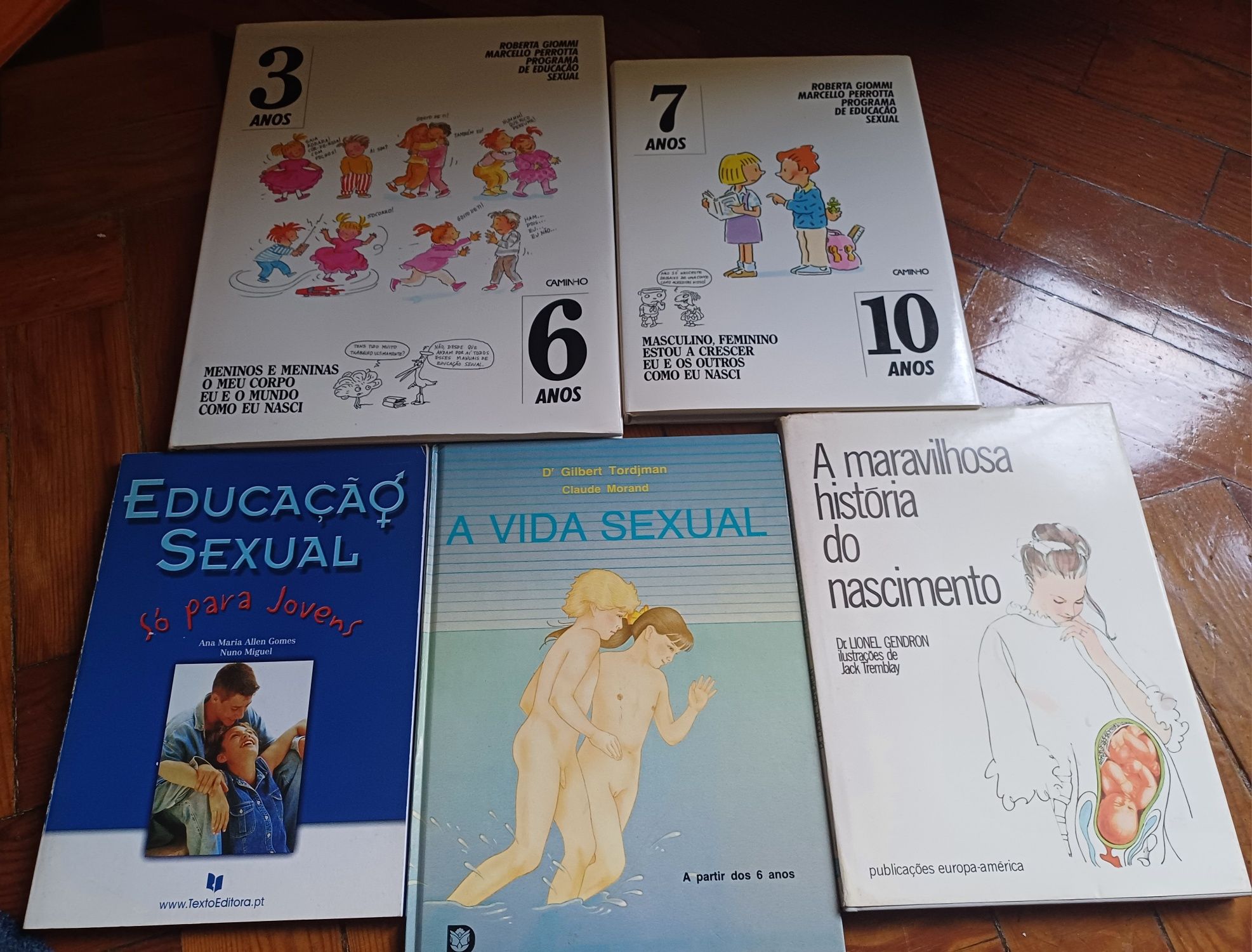 Livros educação sexual para crianças/jovens, vários autores